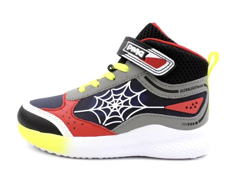 Primigi nero rosso sneaker med blinklys